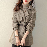 Casual looking thin all-match woolen coat