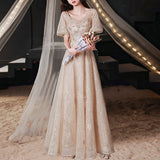 Elegant  gentle champagne dress