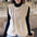 Women's Gold Double Breasted Plush Vest Coat