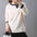 Women's Fashion Pearl Bow Tie Thin Glittering Knitwear Top