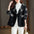 Women's Fashion Plaid Blazer Collar Coat