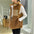 Fashion Lamb Wool Color Matching Sleeveless Vest Waistcoat