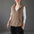 Casual Women Crocheted Sweater Hooded Vest