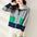 Casual Women Stitching Contrast Color Stand-up Collar Long Sleeve Jacket