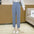 Casual Pleated High Waist Ankle-Length Pants