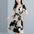 Women's Elegant Printing Lacing Chiffon Dress