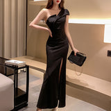 Fashion simple  generous long noble sexy dress