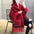 Fashion Tassel Shawl Houndstooth Knitted Coat