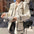 Women's Elegant Pocket Stitching Pearl Button Mink Fur Cardigan Coat