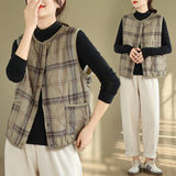 Women's Elegant Plaid Vest