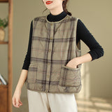 Women's Elegant Plaid Vest