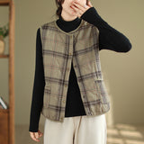 Women's Elegant Plaid Vest