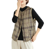 Women's Elegant Plaid Vest