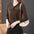 Women's Fashion Ribbon Pearl Knitted Knitting Shirt