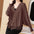 Loose Batwing Sleeve Tassel Sweater Coat