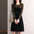 Women's Elegant Irregular Patchwork Knitting Dress