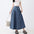 Vintage Pleated Denim Skirt