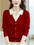 Fashion Fake Two Pieces Knitted Shirt