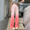 Gradient Color High Waist Drooping Knitted Sunscreen Ice Silk Wide-Leg Pants