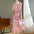 National Style Landscape Smudges Printed Improved Cheongsam Dress