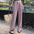 Straight High Waist Narrow Wide-Leg Pants