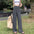 Straight High Waist Narrow Wide-Leg Pants