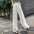 Straight High Waist Narrow Wide-Leg Pants