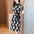 Fashion Temperament Women's Mesh Collar Belt Printed Dress