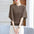 Loose round Neck Ice Silk Knitted Flounced Sleeve T-shirt