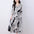 Fashion Women's Elegant V-neck Printed Dress