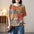 Vintage Cotton and Linen Stretch Printed Sweater