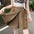 Retro Fake Two Pieces Pleated Skirt