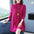 Loose High Collar Knitted Sweater Dress