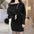 Fashion Temperament Button Lapel Knitted Sweater Dress