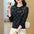 Round Neck Jacquard Western Style Knitted Bottoming Shirt