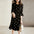 Women's Fashion Butterfly Print Curling Dress