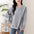 Fashion Printed Striped Stitching False Two-Piece Sweaters T-shirt