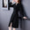 Women's Fashion Double Breasted Knitted Striped Suit Dress