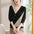 Women's Fashion Color Matching Sweater