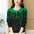 Fashion Women's round Neck Printed Knitted Sweater