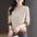 Women's Fashion Cable-Knit Sweater Long Sleeve