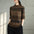 Elegance Retro Multi-Colored Half-Turtleneck Long Sleeve T-shirt