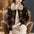 Fashion Women's Wear Plush Plaid Stitching Sweater Coat