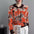 Women's Elegant Jacquard Hooded Sweater Knitted Sweater