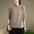 Women's Elegant Half Turtleneck Jacquard Sweater Long Sleeve