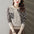 Women's Elegant Color Matching Printed Hooded Sweater