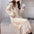 Casual Women Twist Mid-Length Lace Patchwork Knitting Dress