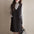 Temperament Woolen Vest Deep V Dress