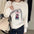 Women's Simple Rabbit Printed Cute Sweater