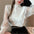 Half Turtleneck Lace Gauze Knitting Bottoming Shirt